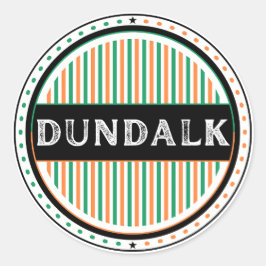 Dundalk City Pride Embleem – Ierse Identiteit Ronde Sticker