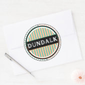 Dundalk City Pride Embleem – Ierse Identiteit Ronde Sticker (Envelop)