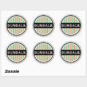 Dundalk City Pride Embleem – Ierse Identiteit Ronde Sticker (Vel)