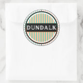 Dundalk City Pride Emblem – Irish Identity Ronde Sticker (Tas)