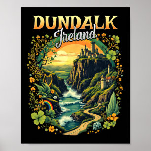 Dundalk Ierland Vakantie Reis Iers Souveni Poster