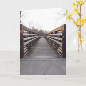 "Dundas Bridge at Sunset" Gefeliciteerde Kaart #2 (Gele Bloem)