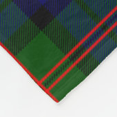 Dundas Clan Badge Tartan Pset Fleece Deken (Hoek)