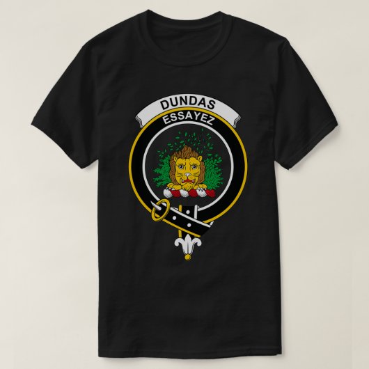 Dundas Crest Tartan Clan Scottish Clan T-shirt (Design voorkant)