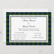 Dundas Scottish Wedding Invitation
