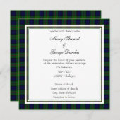 Dundas Scottish Wedding Square Invitation Kaart (Voorkant / Achterkant)