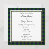 Dundas Scottish Wedding Square Invitation Kaart (Voorkant)