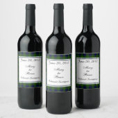 Dundas Scottish Wedding Wine Label Wijn Etiket (Flessen)