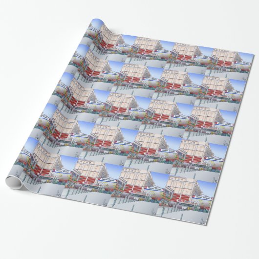 Dundas Street Glasgow Cadeaupapier (Uitgerold)
