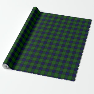 Dundas tartan blauw groen geruit cadeaupapier