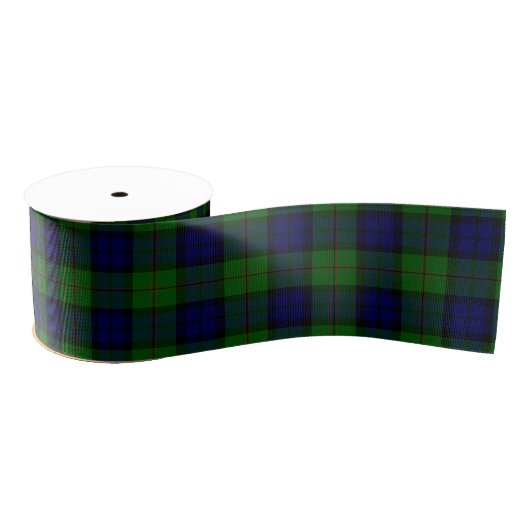 Dundas tartan blue green plaid grosgrain lint (Spoel)