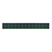 Dundas tartan blue green plaid grosgrain lint (Voorkant)