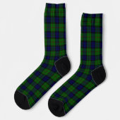 Dundas tartan blue green plaid sokken (Links)