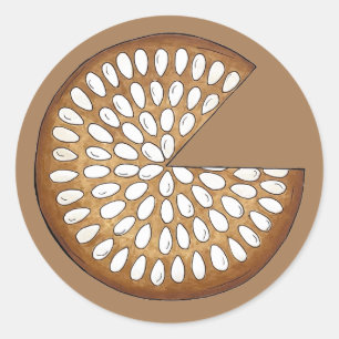 Dundee Cake Scotland Scottish Food British Bakes Ronde Sticker