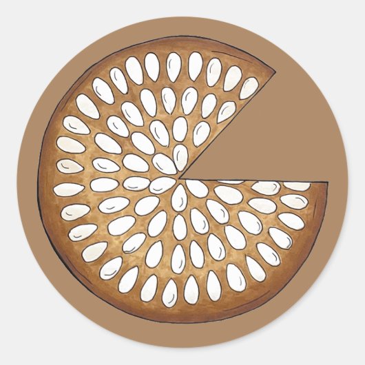 Dundee Cake Scotland Scottish Food British Bakes Ronde Sticker (Voorkant)