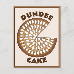 Dundee Cake Scotland Scottish Food Fruit Cake Briefkaart