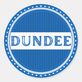 Dundee City Pride Embleem – Schotse identiteit Ronde Sticker
