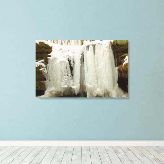 Dundee Herfsten in Winter, Ohio Canvas Afdruk (Insitu (Houten vloer))