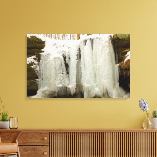 Dundee Herfsten in Winter, Ohio Canvas Afdruk (Insitu (Woonkamer))