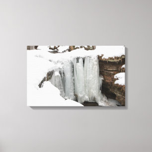 Dundee Herfsten in Winter, Ohio Canvas Afdruk