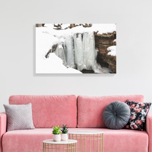 Dundee Herfsten in Winter, Ohio Canvas Afdruk (Insitu (Woonkamer))
