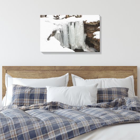 Dundee Herfsten in Winter, Ohio Canvas Afdruk (Insitu (Slaapkamer))