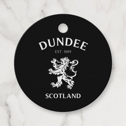DUNDEE Scotland Bedankjes Labels (Voorkant)