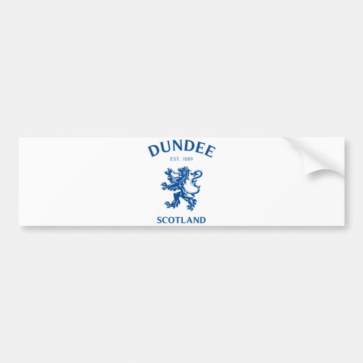 DUNDEE Scotland Bumpersticker (Voorkant)