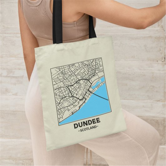 Dundee, Scotland City Map Tote Bag