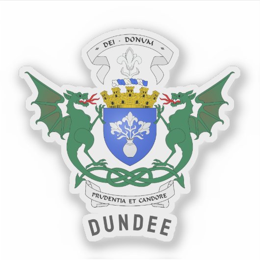 Dundee - Scotland - Coat of Arms Sticker (Voorkant)