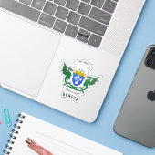 Dundee - Scotland - Coat of Arms Sticker (Laptop met iPhone)