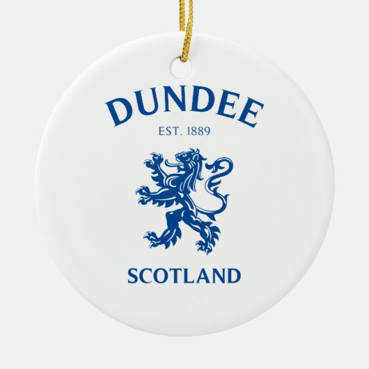 DUNDEE Scotland Keramisch Ornament (Voorkant)