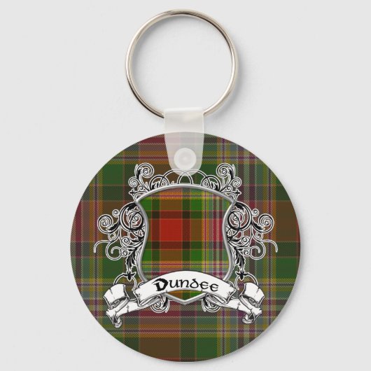 Dundee Tartan Shield Sleutelhanger (Voorkant)