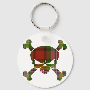Dundee Tartan Skull No Banner Sleutelhanger