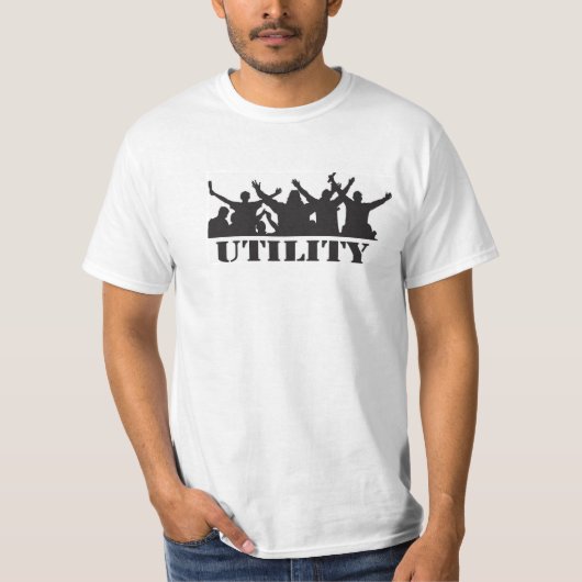 Dundee Utility Casual t-shirt, 80's hooligan thema T-shirt (Voorkant)