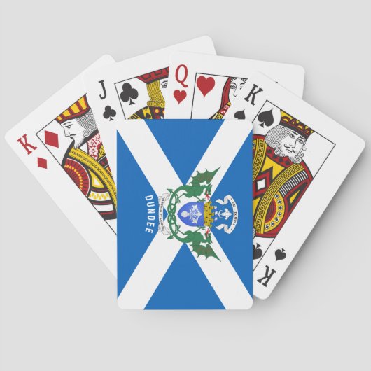 Dundee wapen / St. Andreaskruis achtergrond Pokerkaarten (Achterkant)