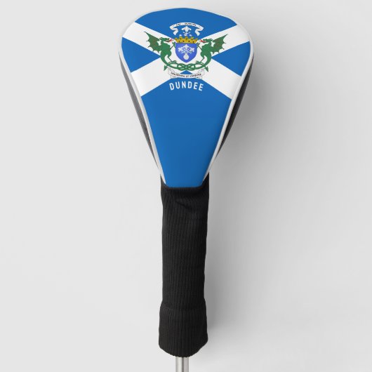 Dundee wapen / St. Andrew's kruis achtergrond Golfheadcover (Voorkant)
