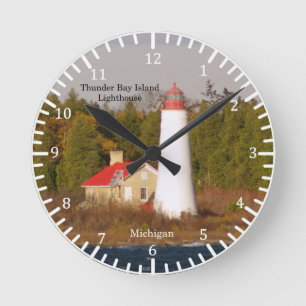 Dunder Bay Island Lighthouse klok