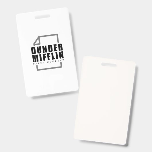 Dunder Mifflin Badge (Voor- en achterkant)