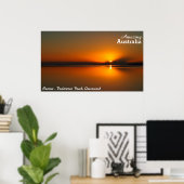 Dundowran Beach sunrise poster (Thuiskantoor)