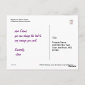 Dune Buggy in Sand Briefkaart (Achterkant)