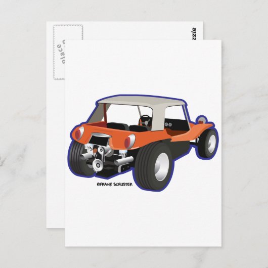 Dune Buggy Manx Briefkaart (Voorkant / Achterkant)