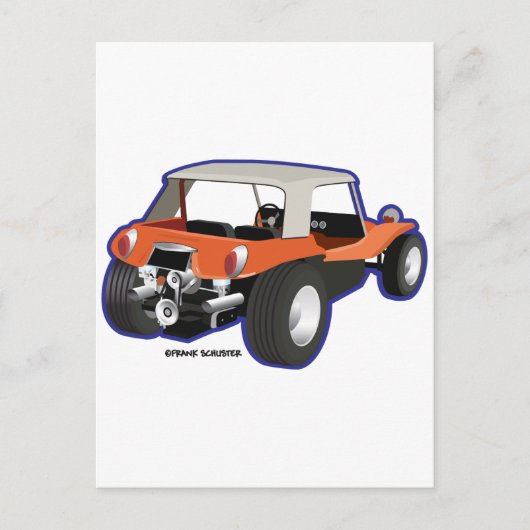 Dune Buggy Manx Briefkaart (Voorkant)