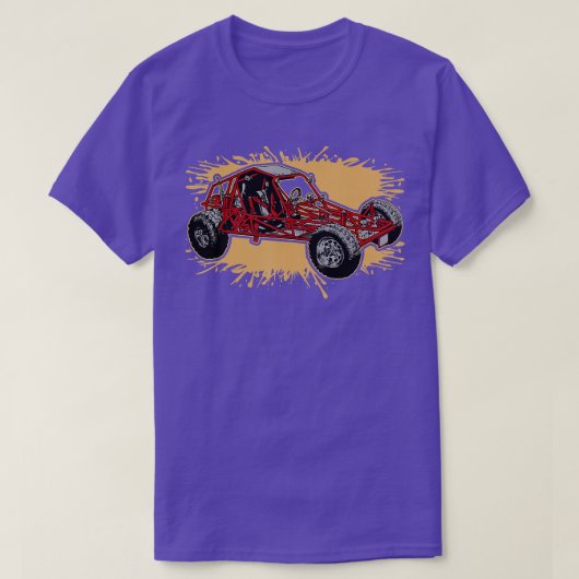 Dune Buggy Off Road Sand Rail 4x4 T-shirt (Design voorkant)