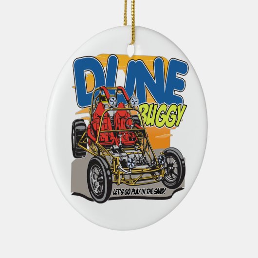 Dune Buggy Play in Sand Keramisch Ornament (Rechts)