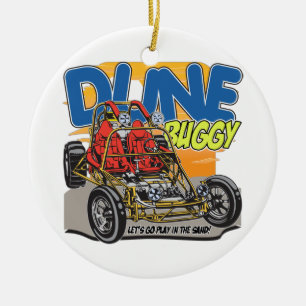 Dune Buggy Play in Sand Keramisch Ornament