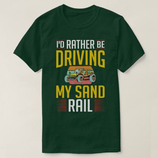 Dune Buggy Sand Rail Car Racing Beach Desert Rc Dr T-shirt (Design voorkant)