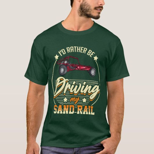Dune Buggy Sand Rail Car Racing Beach Desert Rc Dr T-shirt (Voorkant)