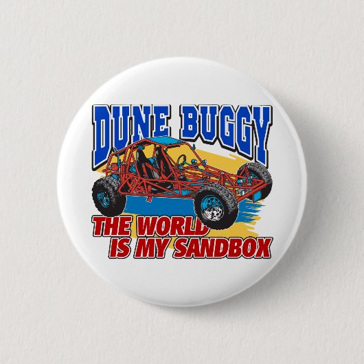 Dune Buggy Sandbox Ronde Button 5,7 Cm (Voorkant)