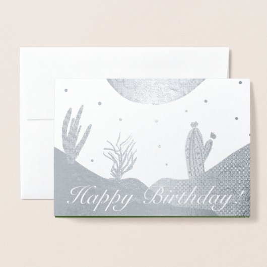 Dune en Doodles Birthday Folie Kaarten (Voorkant met envelop)